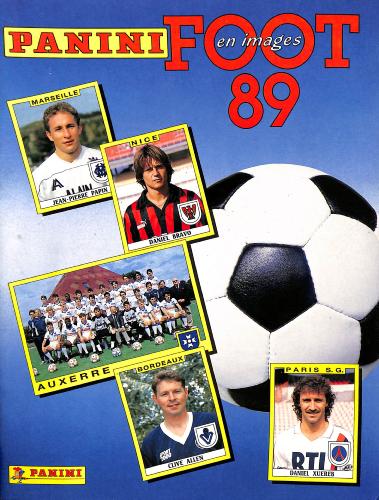 ALBUM PANINI VIDE FOOTBALL 1989