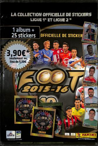 ALBUM PANINI VIDE FOOT 2015-16 (40 ANS) + 25 STICKERS