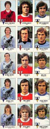 PLANCHE DE 15 VIGNETTES PANINI DE L'ALBUM PANINI FOOTBALL 79